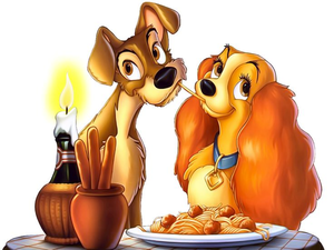 Lady And The Tramp Clipart Image