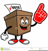Cartoon Voting Clipart Image