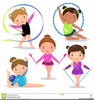 Gymnastic Girl Clipart Image