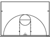 Free Basketball Court Clipart Image