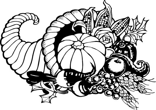 free black and white turkey clipart - photo #33