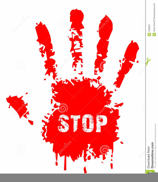 stop hand clipart