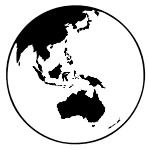 World+globe+outline