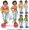 Free Clipart Woman Jeans Image