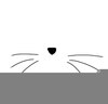 Cat Whiskers Clipart Image