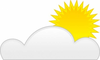 Sun And Cloud Clipart Image