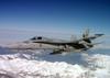 An F/a-18c Hornet Assigned To The  Rough Raiders  Of Strike Fighter Squadron One Two Five (vfa-125) Flies Over The Sierra Nevada Mountains. Image