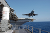 An Ea-6b Prowler Launches From The Flight Deck Aboard Uss Constellation (cv 64) Image