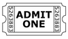 Free Clipart Admit One Ticket Image