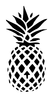 Pineapple Silhouette Image