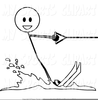 Clipart Skiing Water Image