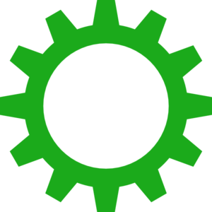 Green Cogwheel Clip Art