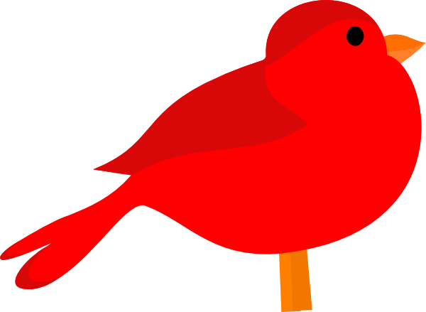 Red Bird Clip Art at Clker.com - vector clip art online, royalty free