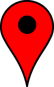 Map Pin Red  Clip Art