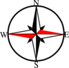 Compass East West  Clip Art