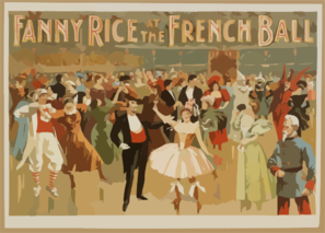 Fanny Rice At The French Ball Clip Art