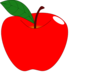 Red Apple 1 Clip Art