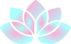 Pink Blue Lotus Clip Art
