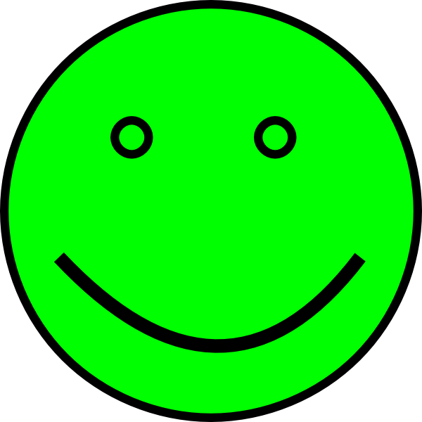 clip art green face - photo #2