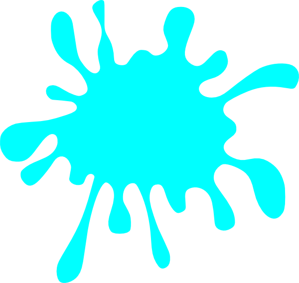 Turquoise Splatter Clip Art at Clker.com - vector clip art online