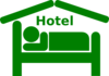 Hotel Green Clip Art