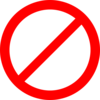 No Sign Clip Art