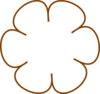 Brown Flower 31 Clip Art