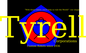 Tyrell Corporations Logo Clip Art
