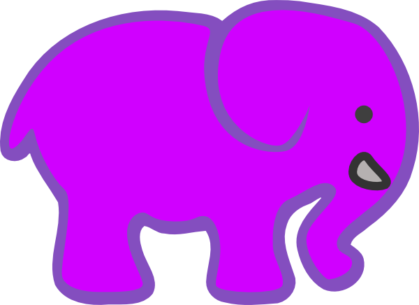 clip art pink elephant - photo #27