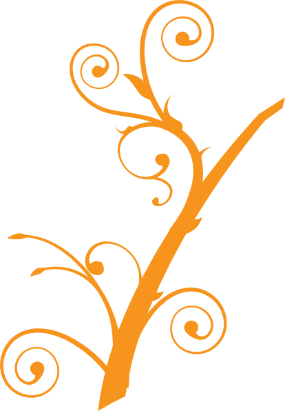 clip art tree branch. Orange Tree Branch clip art