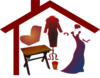 House Roof Bice Objects3 Clip Art