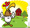 Crowing Rooster Clipart Image