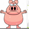 Mean Pig Clipart Image