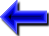 Left Blue Arrow Clip Art