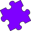 Purple Puzzle Piece Clip Art