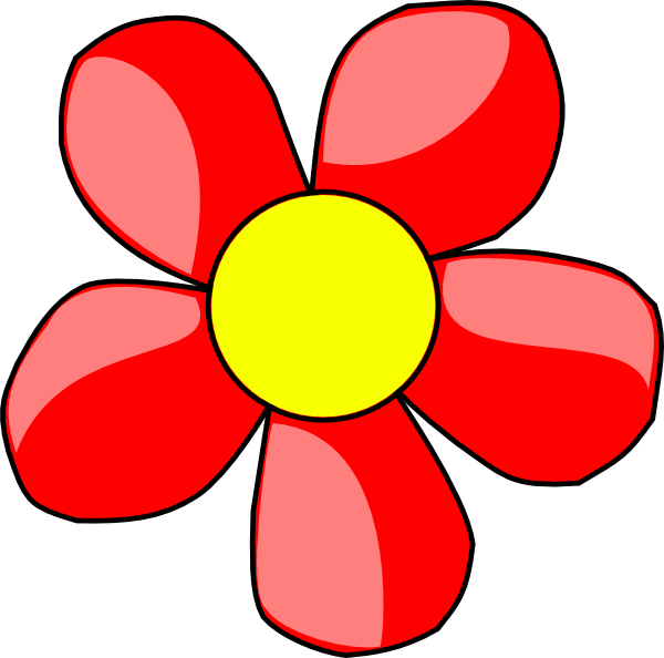 flower clip art. Red Flower clip art