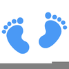 Baby Footsteps Clipart Image