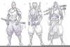 Anime Swordsman Drawing Image