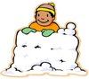 Snow Fort Clipart Image