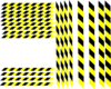 Hazard Stripe Variations Clip Art