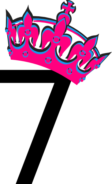 Pink Tilted Tiara And Number 24 Clip Art at  - vector