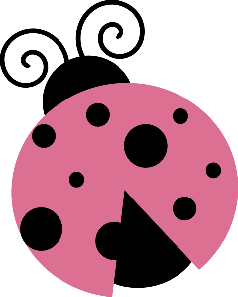 pink ladybug clip art - photo #6