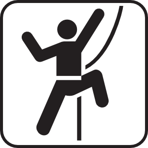 Technical Rock 
Climbing White Clip Art