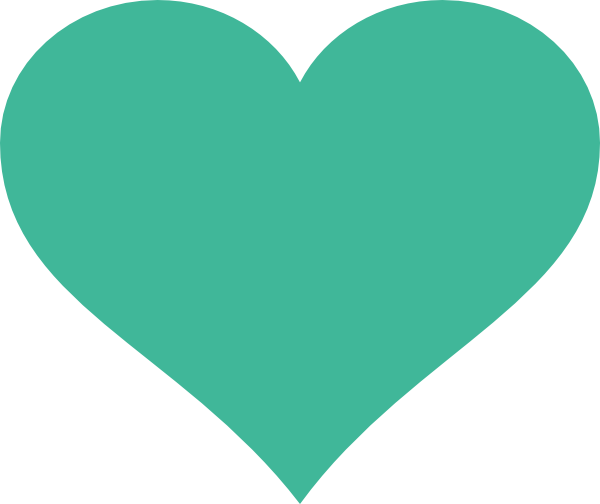 clipart green heart - photo #16