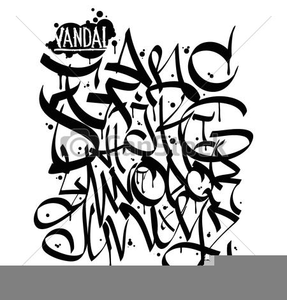 Graffiti Clipart Alphabet Image