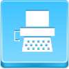 Free Blue Button Icons Typewriter Image