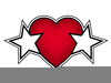 Clipart Star Hearts Image