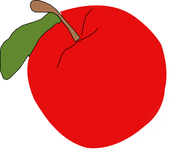 clipart red apple - photo #41