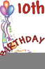 Th Birthday Party Clipart Image