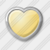 Icon Heart Yellow Image